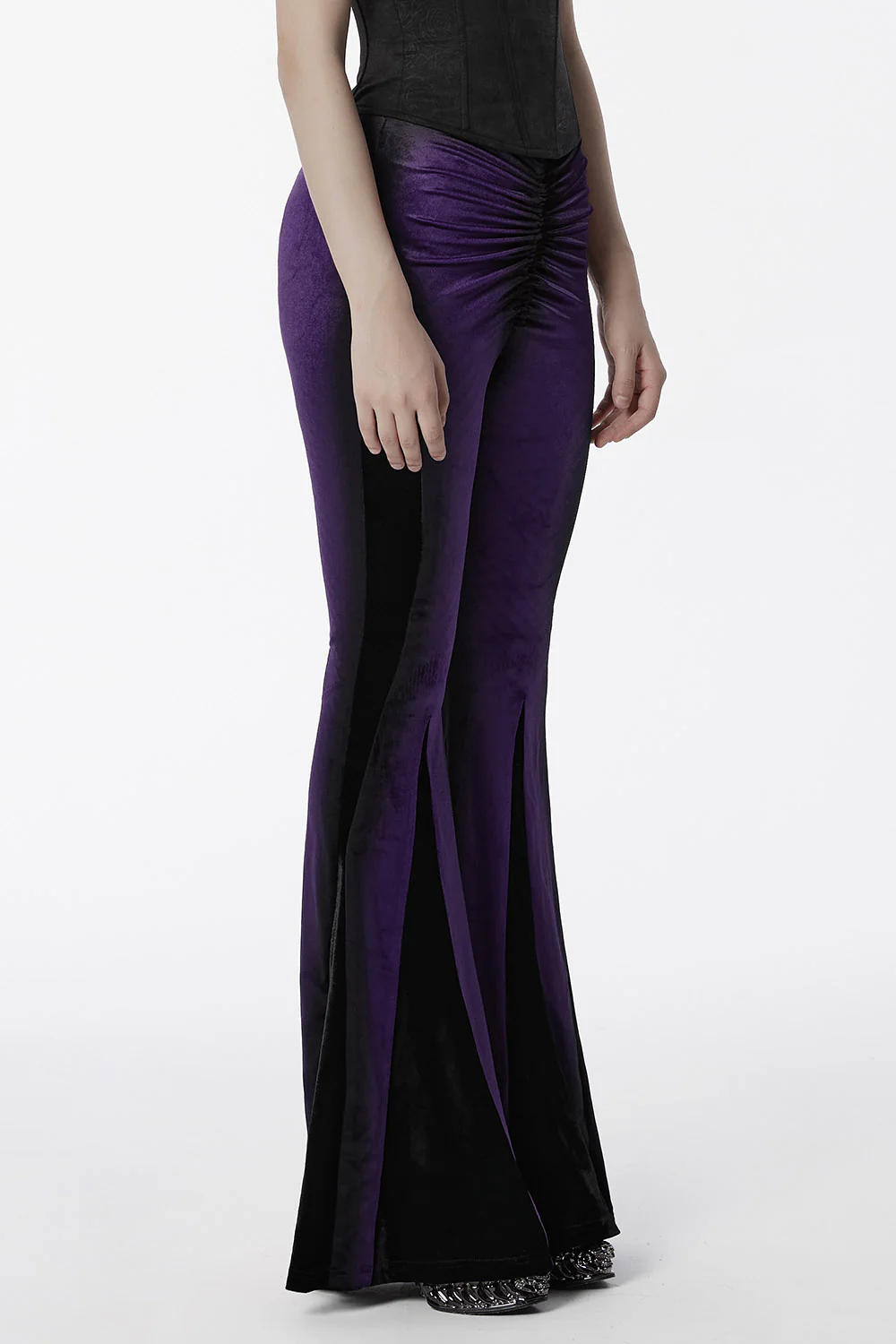 Hocus Pocus Purple Velvet Flares [Violet] - Image 4