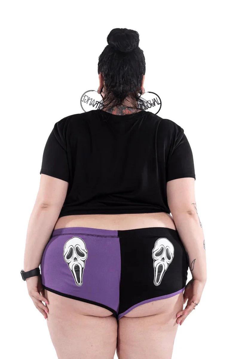 Horror Scream Movie Two Tone Shorts - Image 3