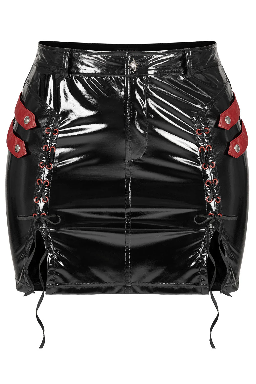 Hot Blood Vinyl Mini Skirt - Image 6