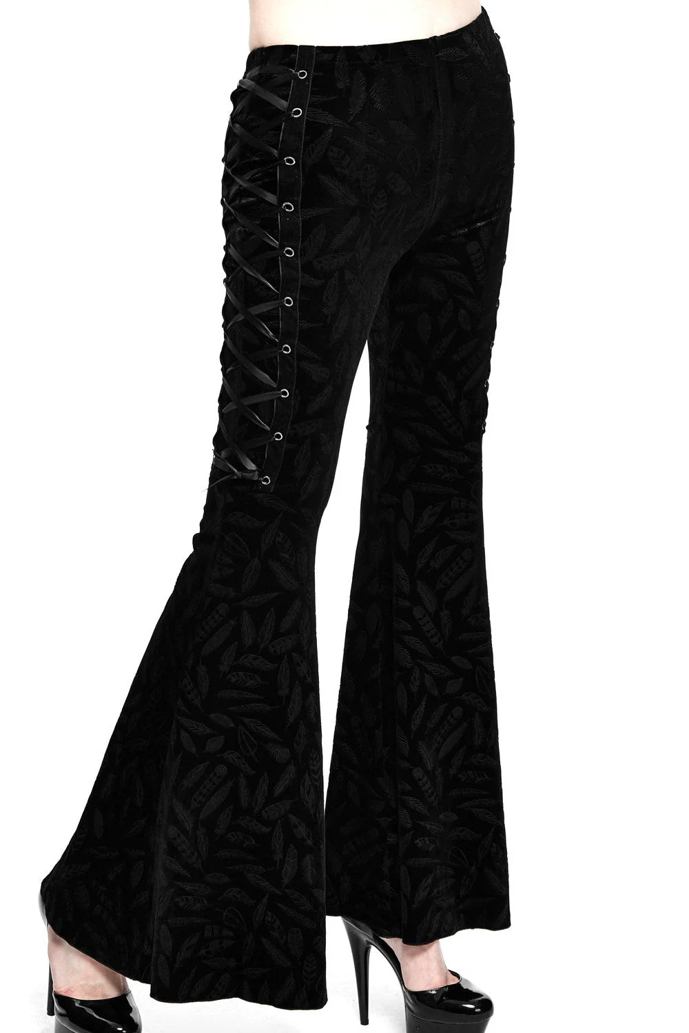I Had Wings Once Velvet Bell Bottoms - Image 4