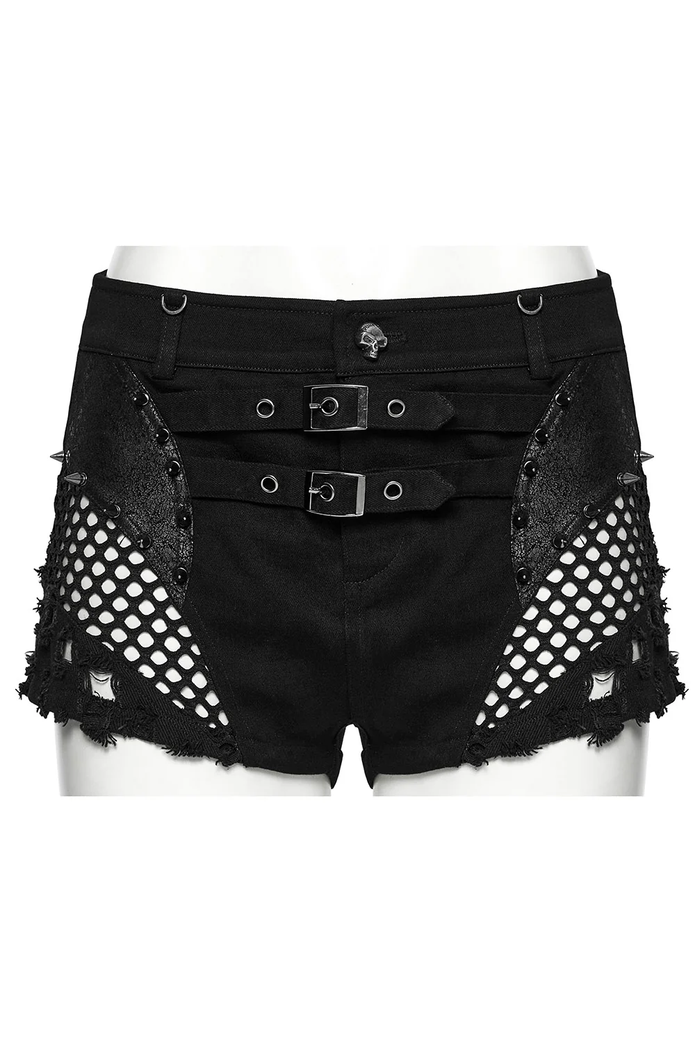 Immortan Spiked Shorts with Detachable Mesh Skirt - Image 10