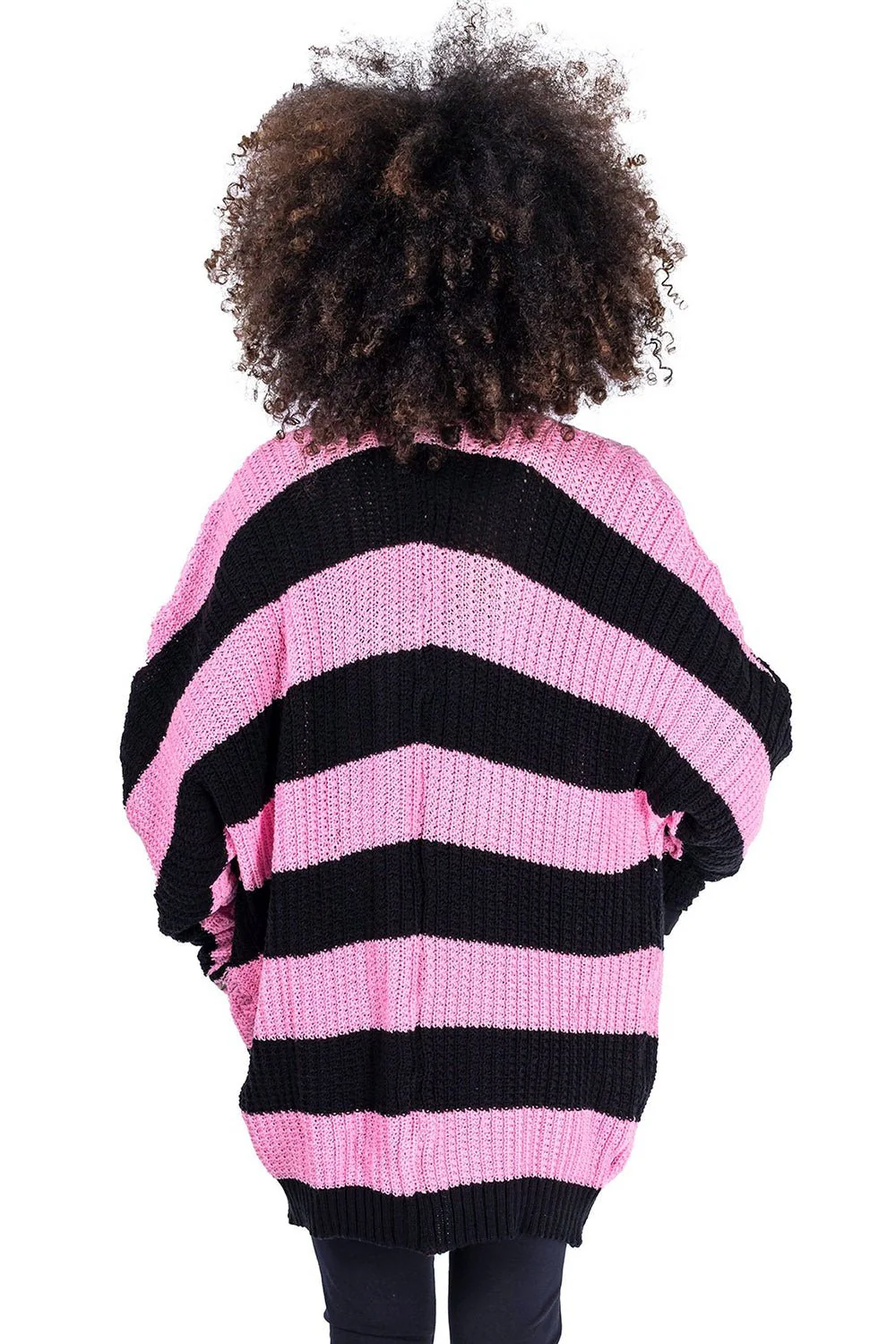 In A Daze Cardigan [BLACK/PINK] - Image 3