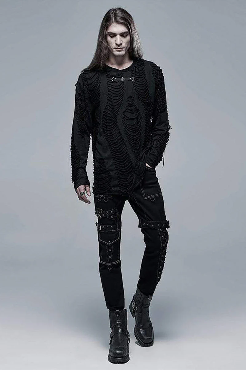 Infirmary Ripped Long Sleeve Tee - Image 2