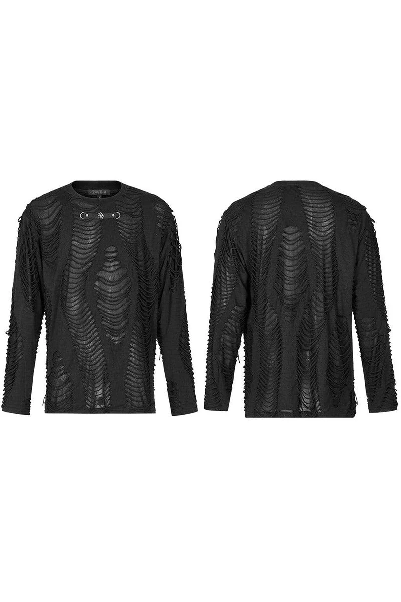 Infirmary Ripped Long Sleeve Tee - Image 5
