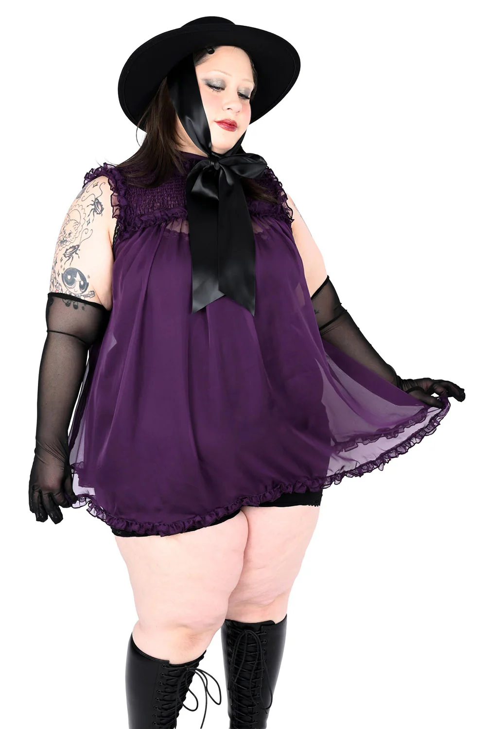Kathryn Babydoll Dress - Flora - Image 4