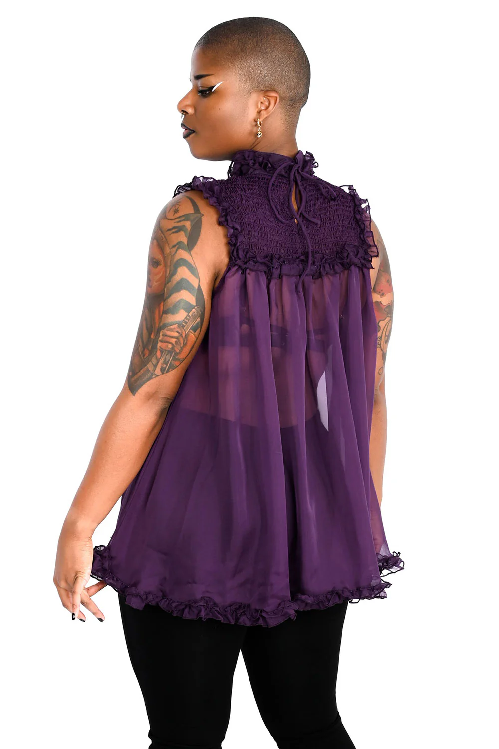 Kathryn Babydoll Dress - Flora - Image 6