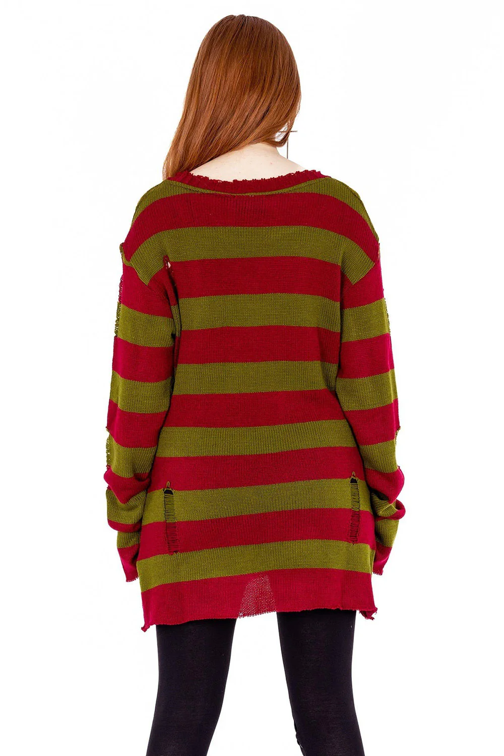 Kezia Dress [Burgandy/Olive] - Image 4