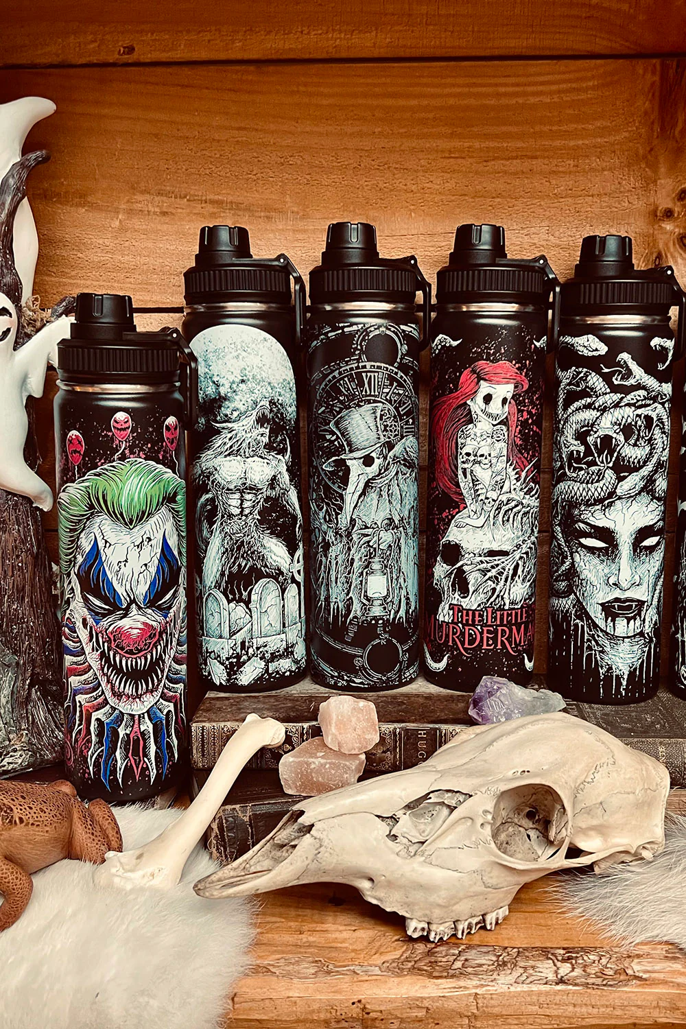 Killer Clowncore 24 Oz Water Bottle Tumbler - Image 10
