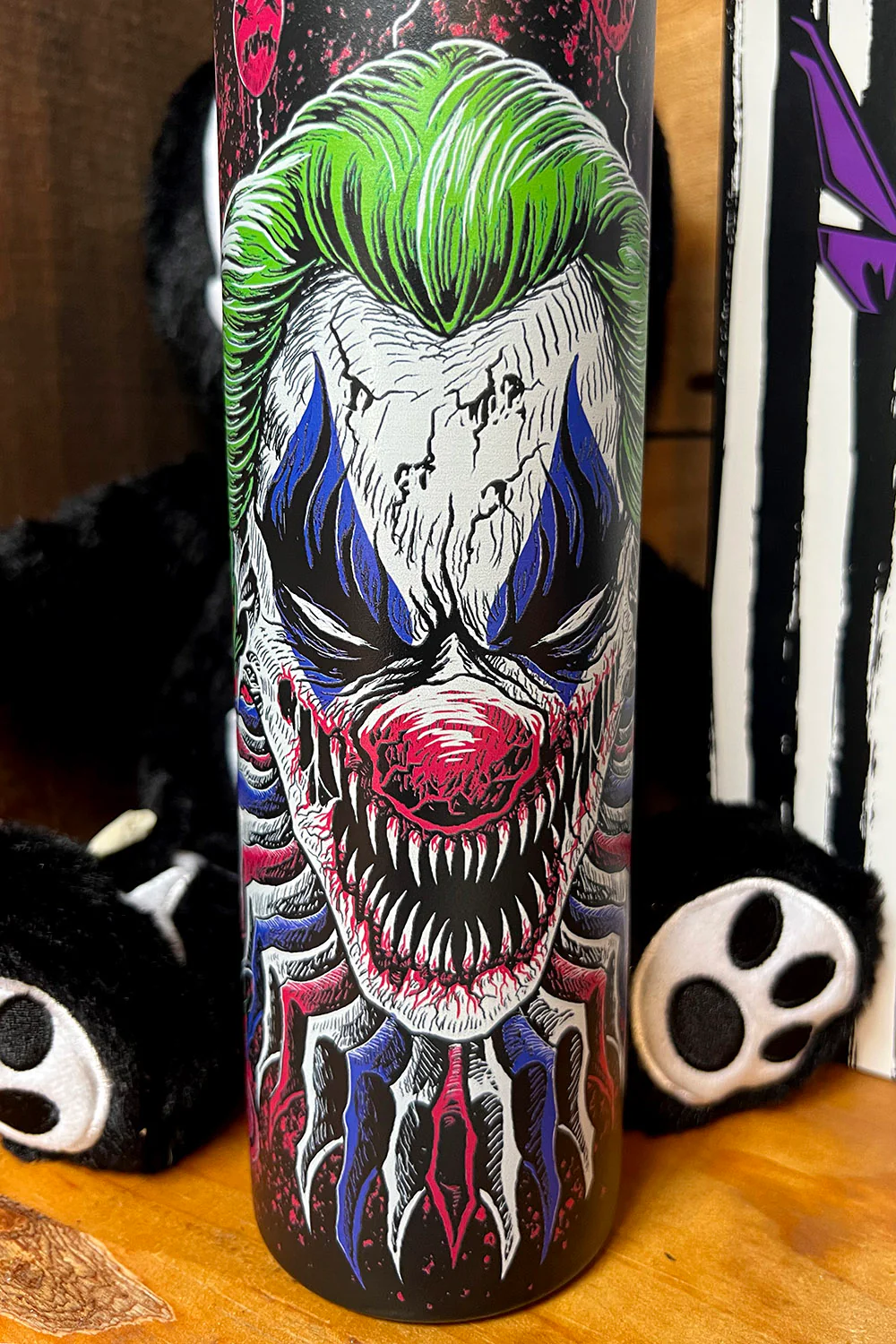 Killer Clowncore 24 Oz Water Bottle Tumbler - Image 6