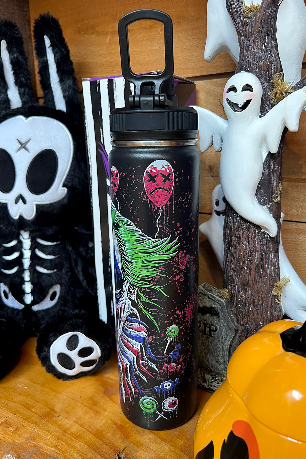 Killer Clowncore 24 Oz Water Bottle Tumbler - Image 7