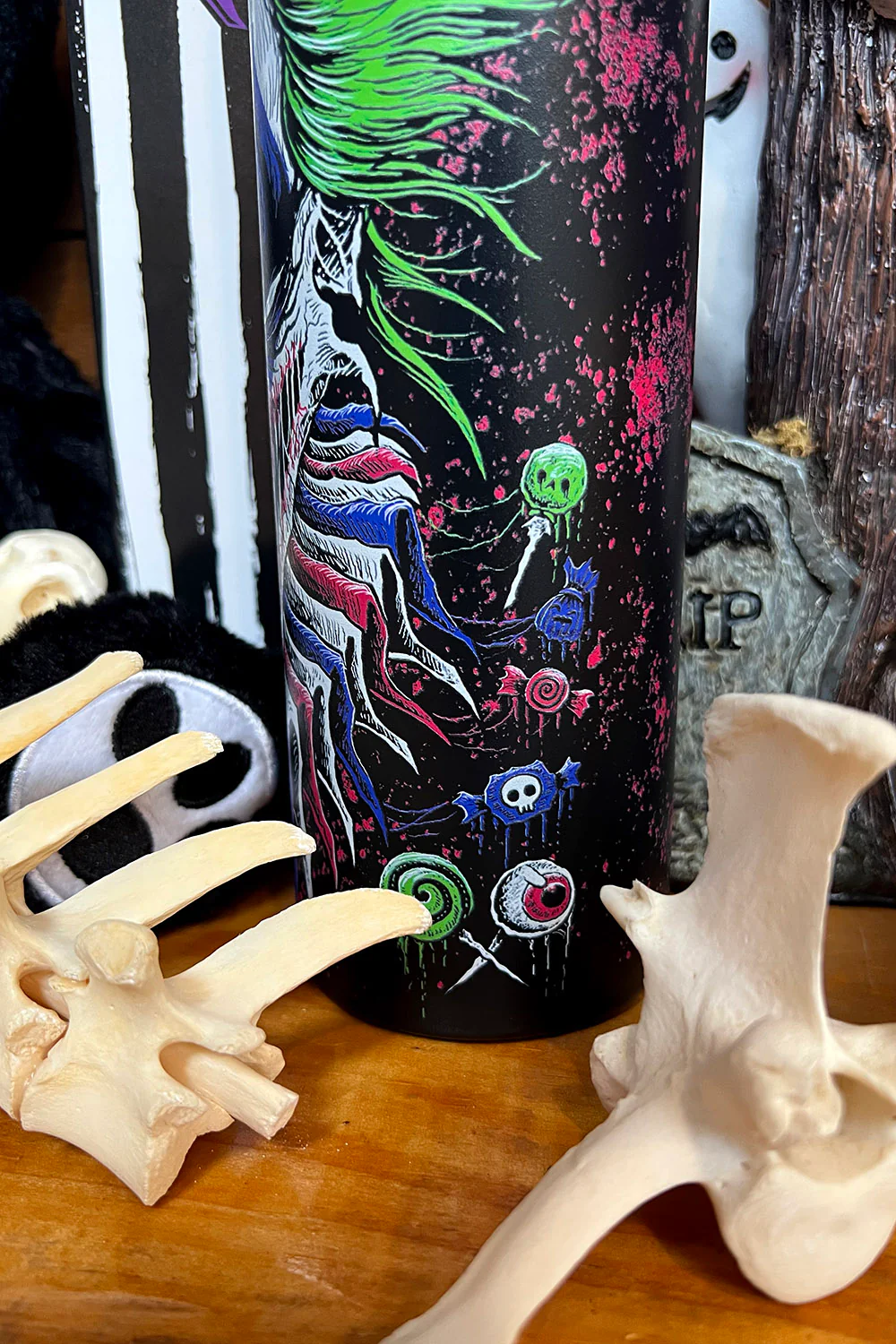 Killer Clowncore 24 Oz Water Bottle Tumbler - Image 9