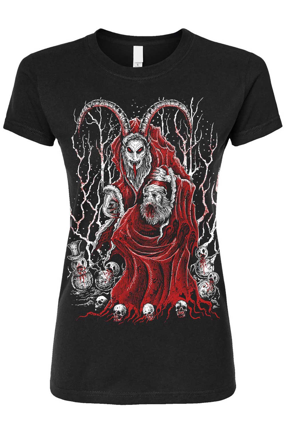 Krampus Killing Christmas T-shirt - Image 6