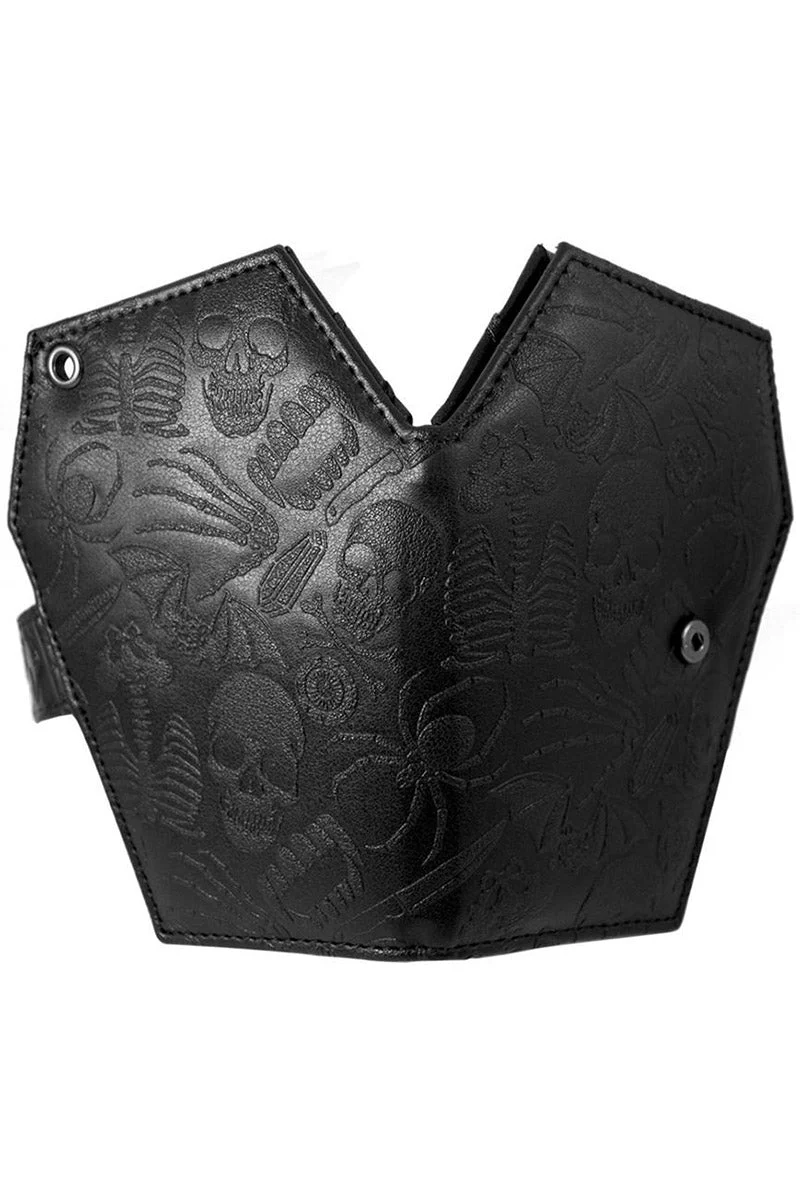Embossed Skull Coffin Wallet - Image 3