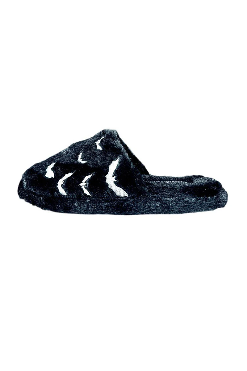 Kreepy Kozy Bat Slippers [Black/White] - Image 4