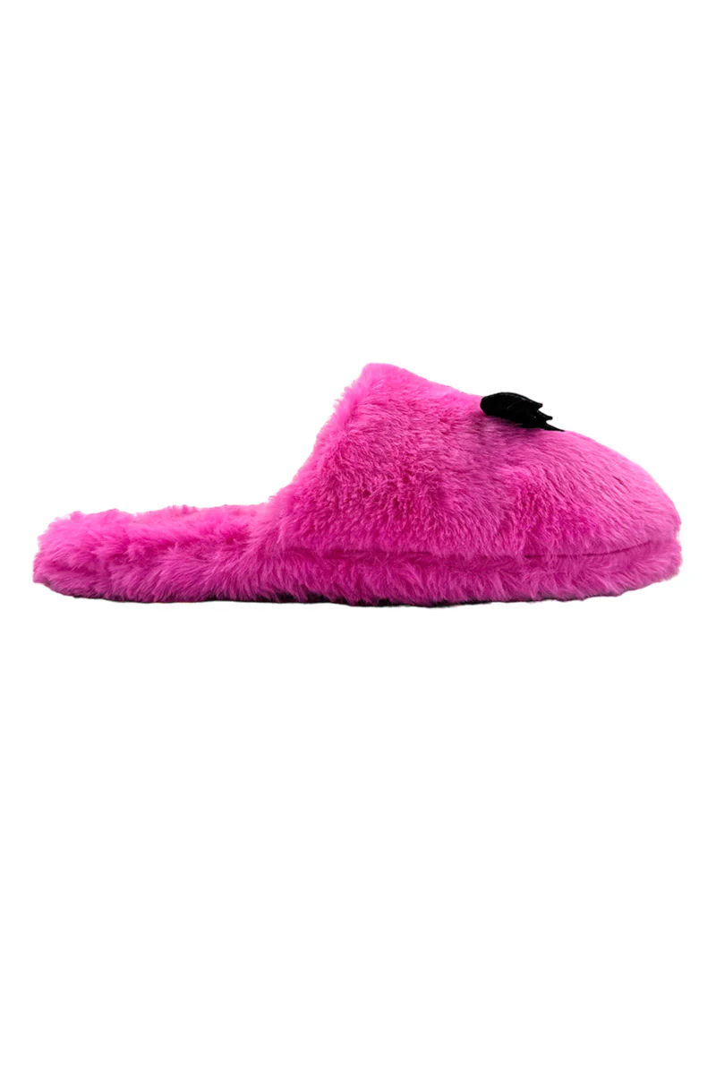 Kreepy Kozy Bat Slippers [HOT PINK/BLACK] - Image 3