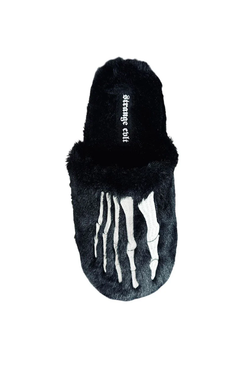 Kreepy Kozy Bone Slippers [Black/White] - Image 3