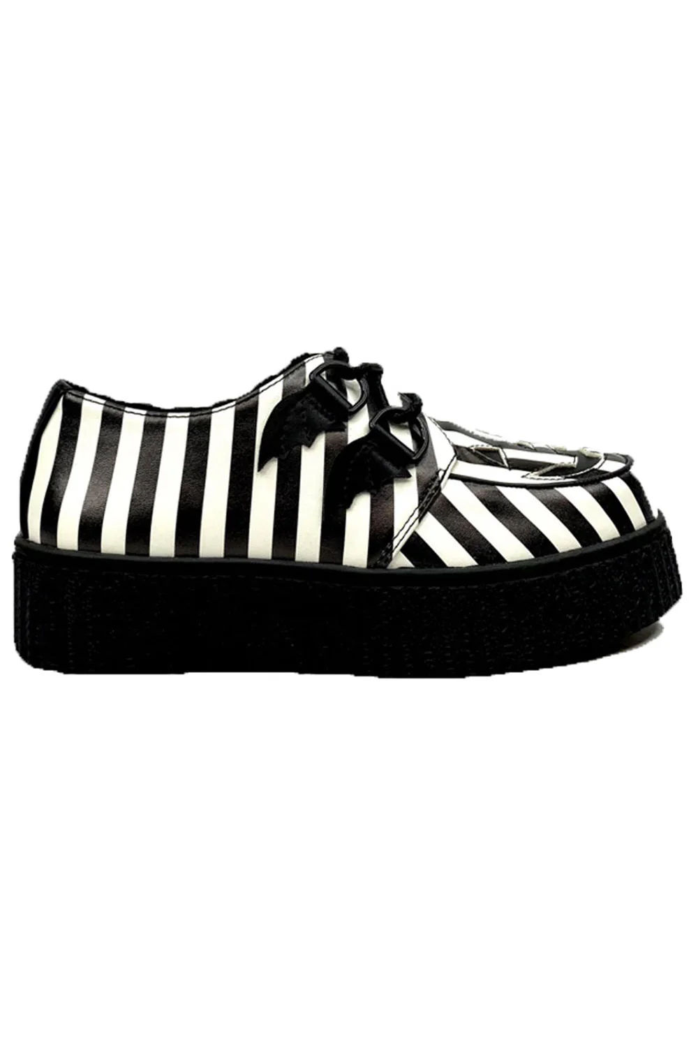 Krypt Jack Stripe Creepers [Black/White] - Image 3