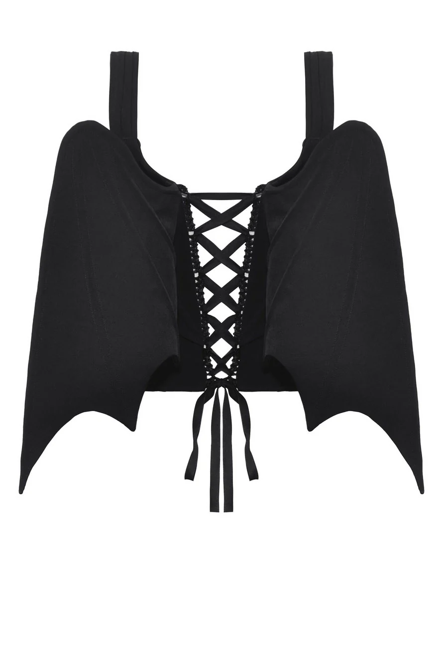 Lace-Up Batwing Vest - Image 10