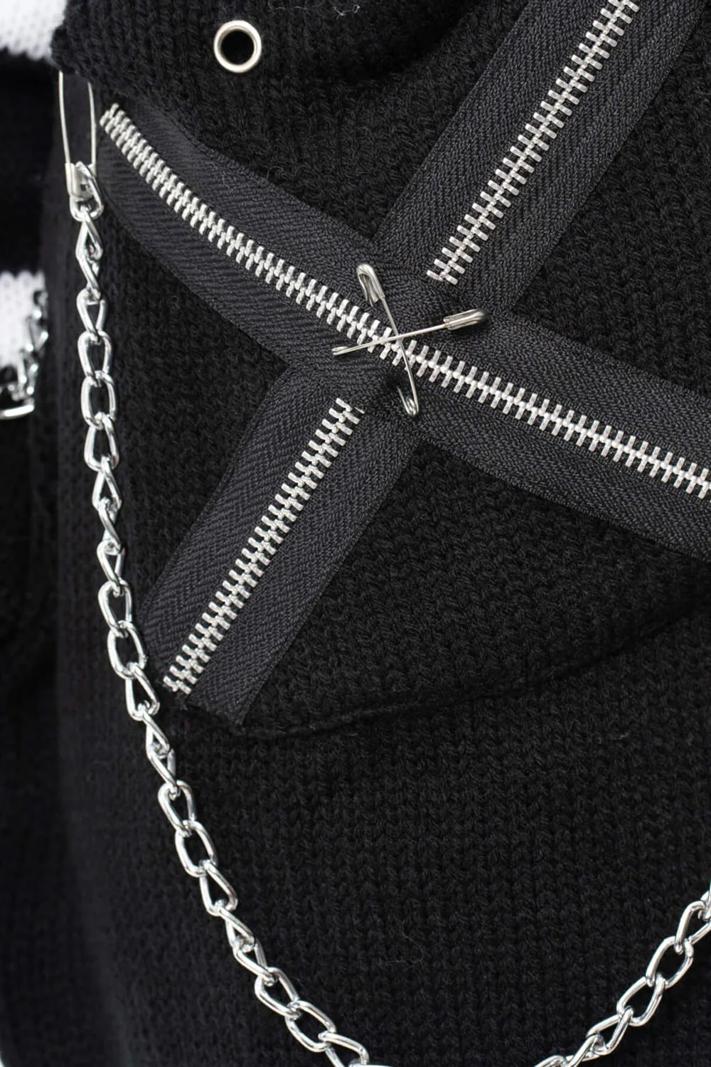 LB Voodoo Bunny Cardigan [Black/White] - Image 5