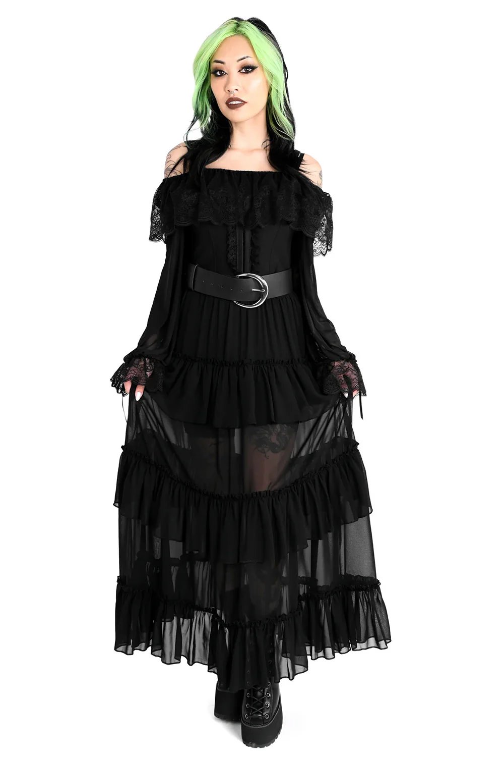 Leah Ruffle Skirt - Chiffon - Image 5