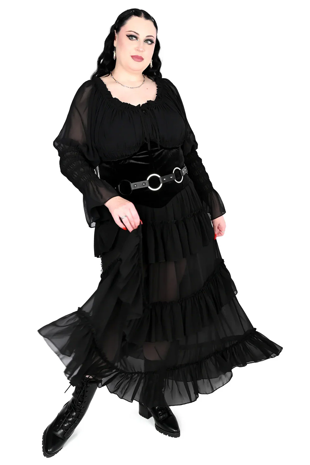 Leah Ruffle Skirt - Chiffon - Image 7