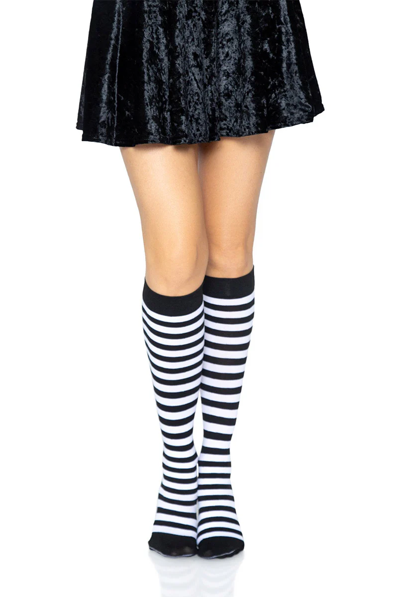Striped Knee High Stockings - Image 4