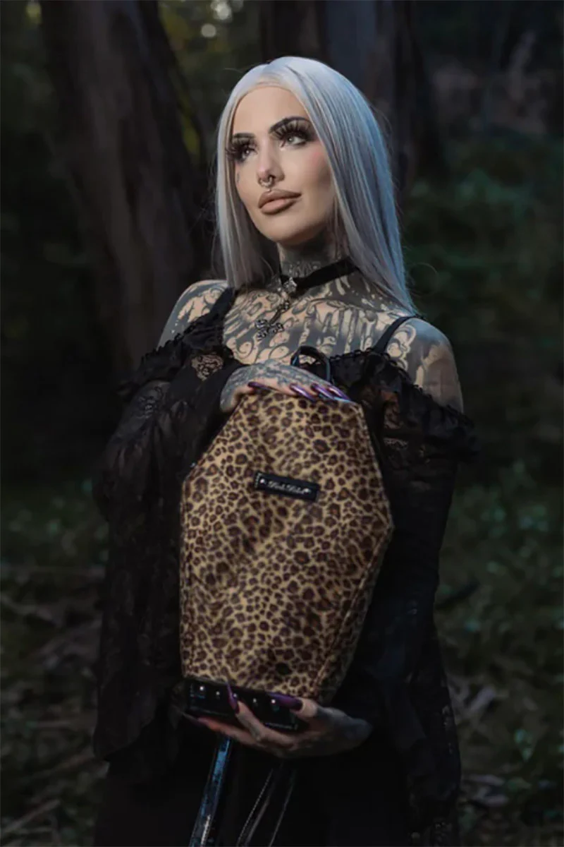Leopard Coffin Backpack