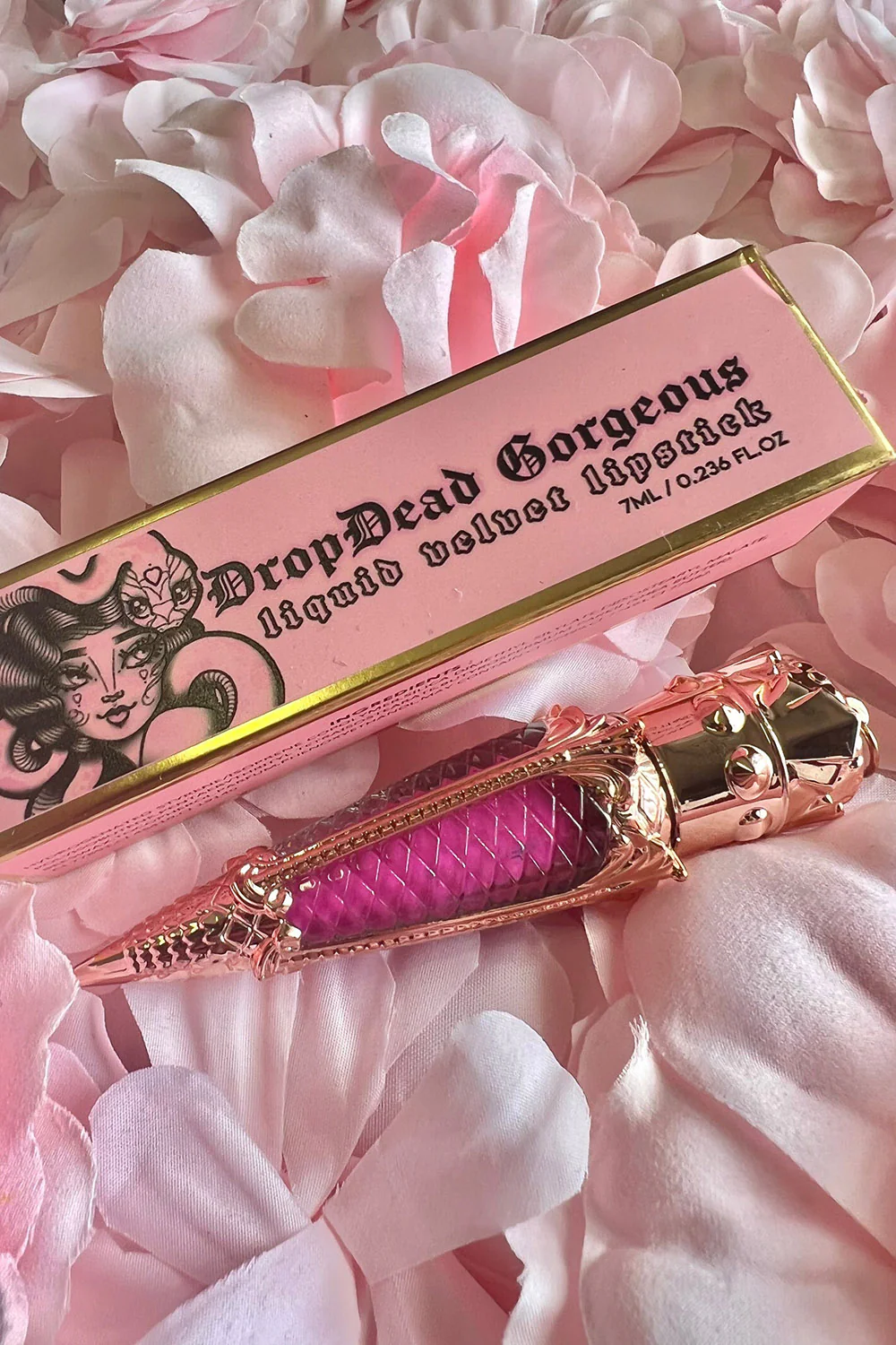 Liquid Velvet Matte Lipstick [Fuscia] - Image 4