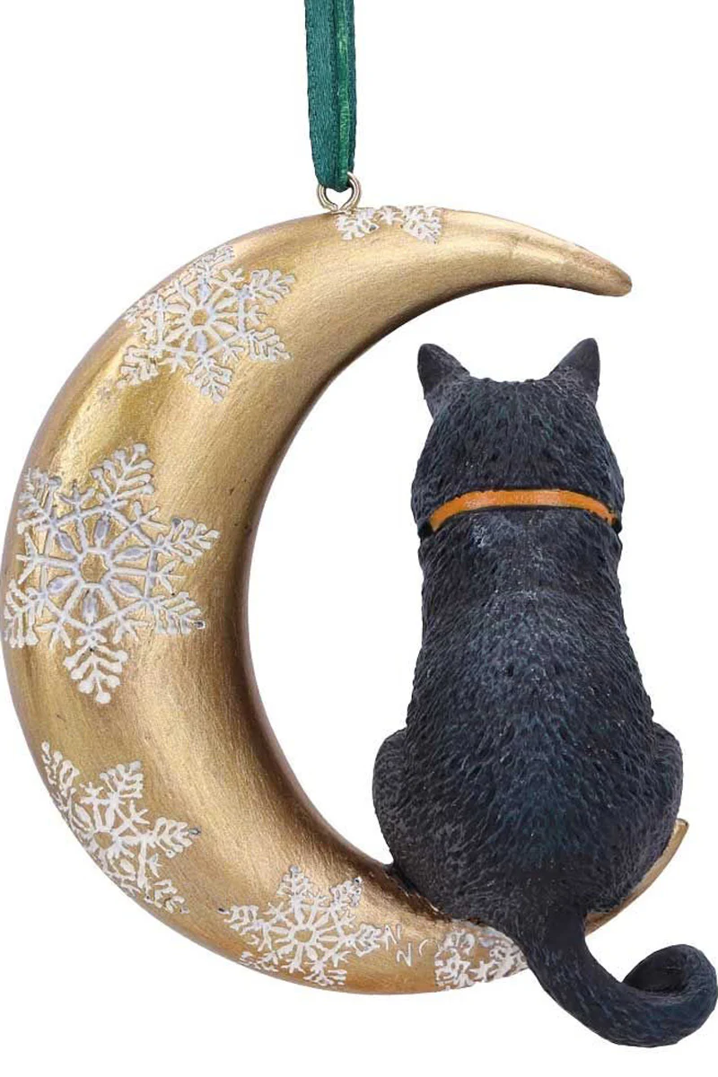 Lisa Parker Moon Cat Hanging Ornament - Image 4