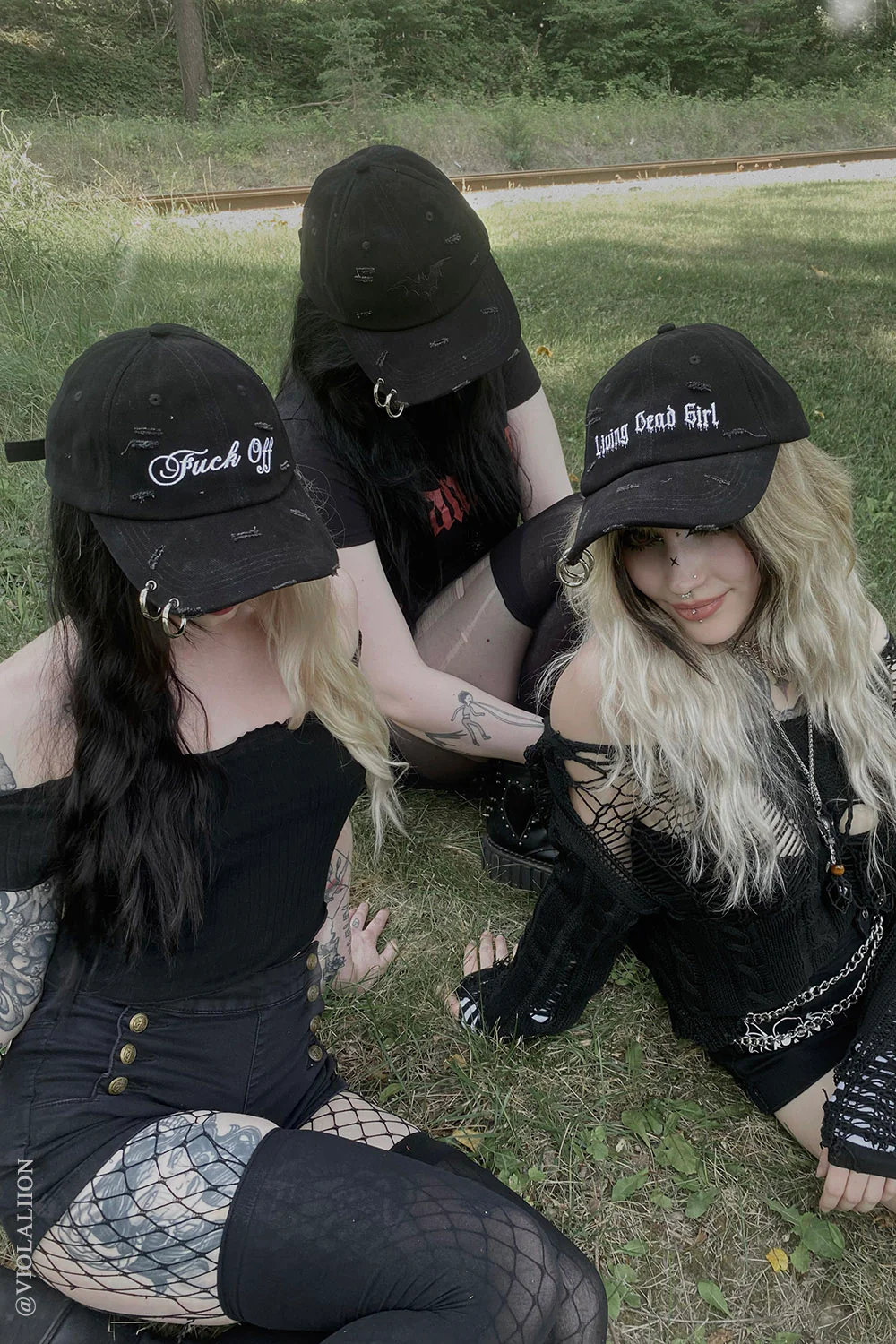 Living Dead Girl Pierced Baseball Cap - Image 15