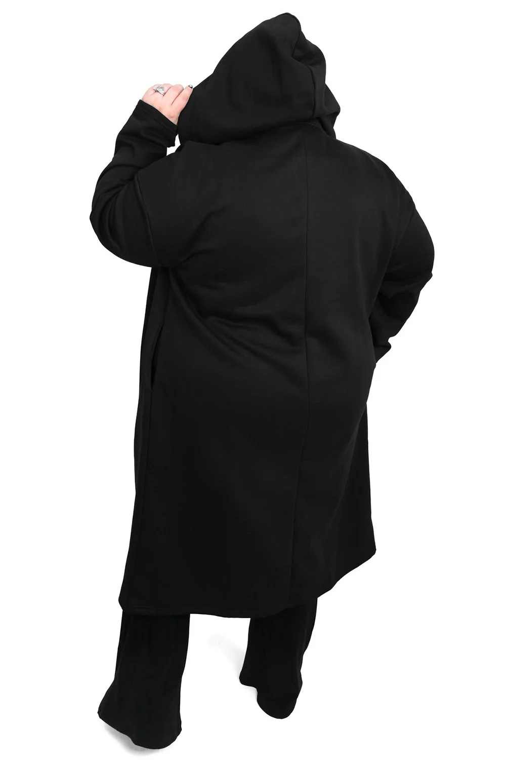 Long Line Open Hoodie [Unisex] - Image 8