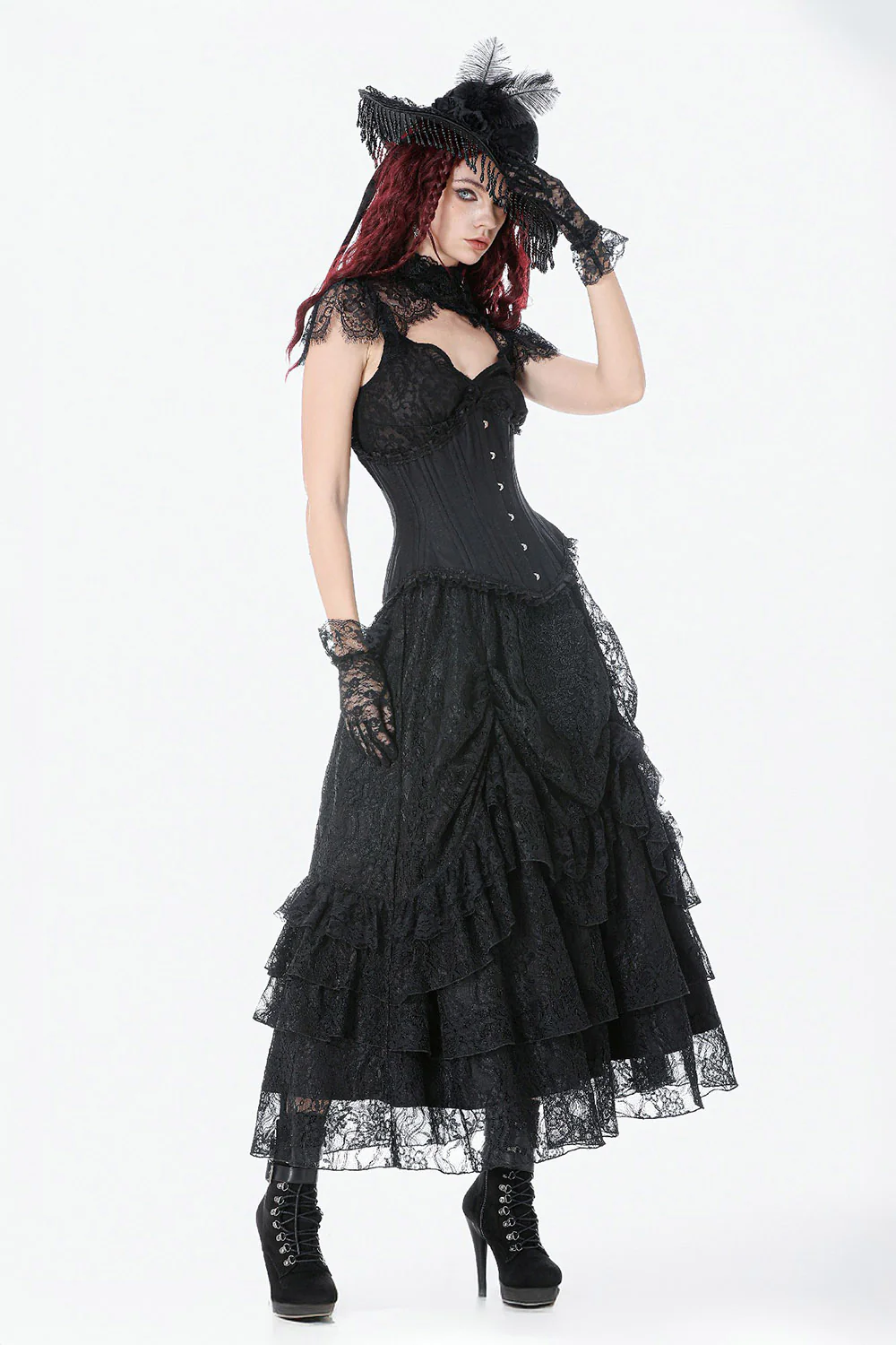 Lunarlace Ruffled Maxi Skirt - Image 2
