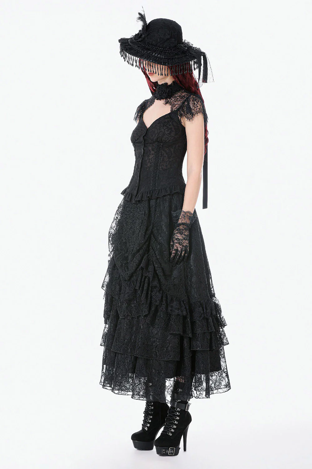 Lunarlace Ruffled Maxi Skirt - Image 4
