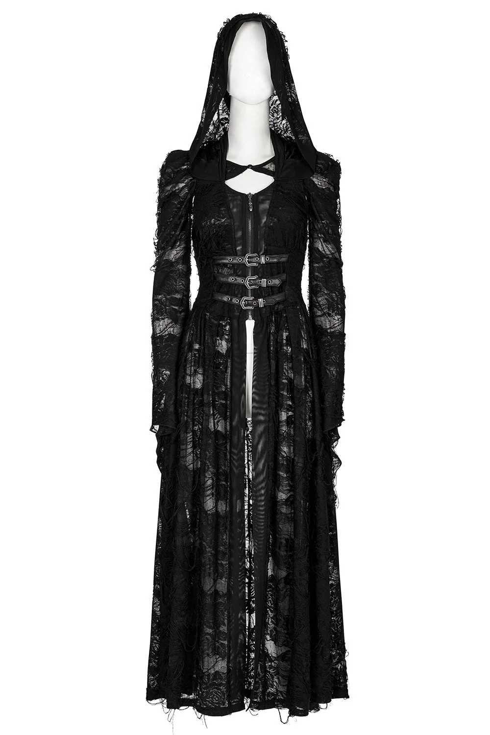 Mage Distressed Hooded Dress Set - Image 8