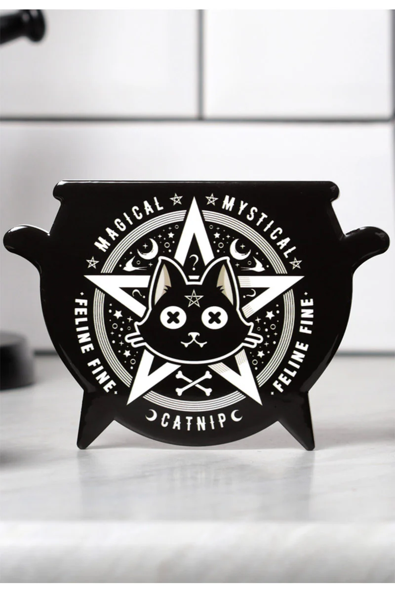 Magical Catnip Cauldron Coaster Set - Image 2