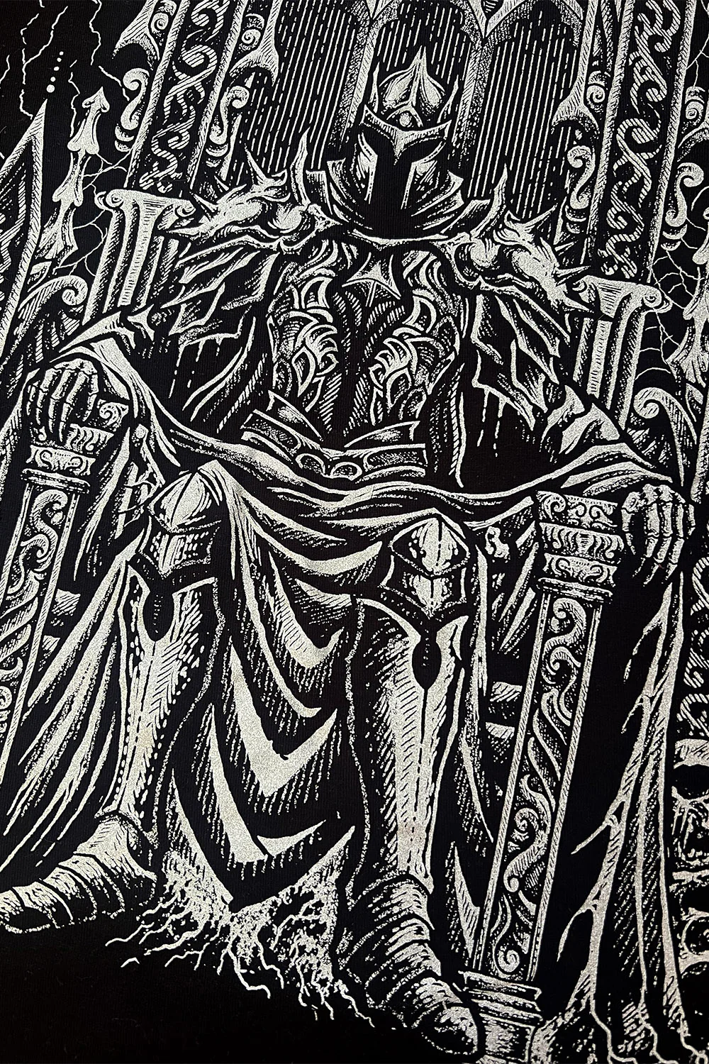 Medieval Knight T-shirt [Metallic Silver] - Image 9