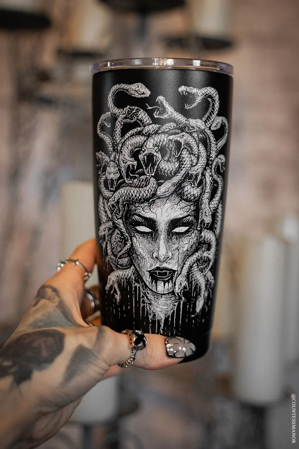 Medusa 20 oz Travel Mug