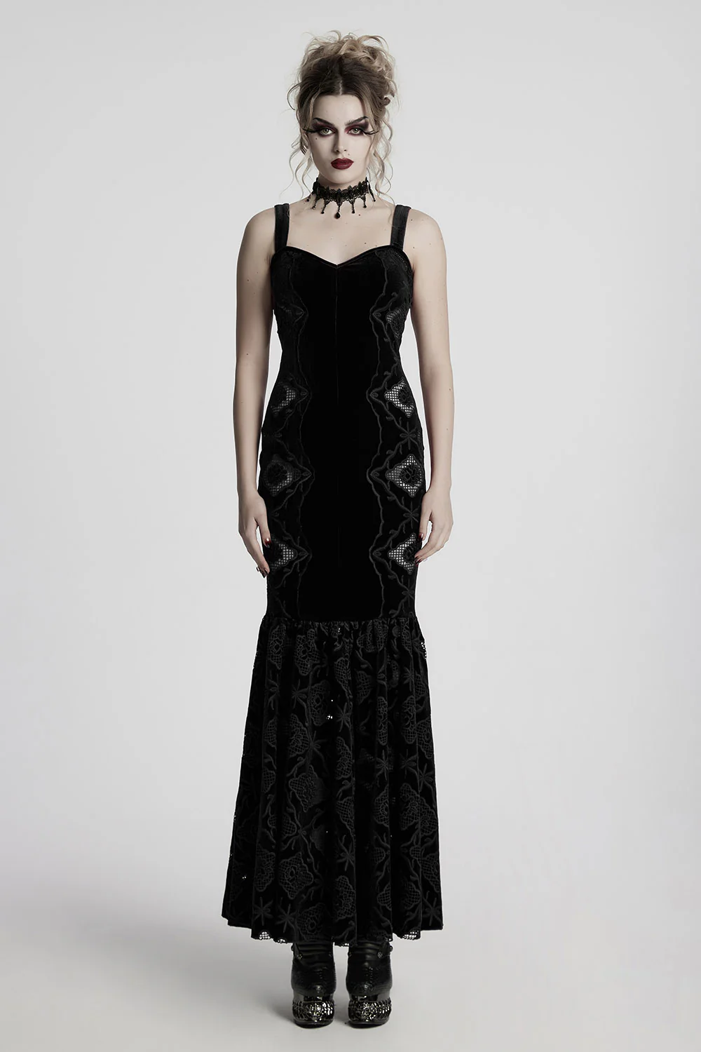 Mermaid Tears Lace-Up Fishtail Dress - Image 4