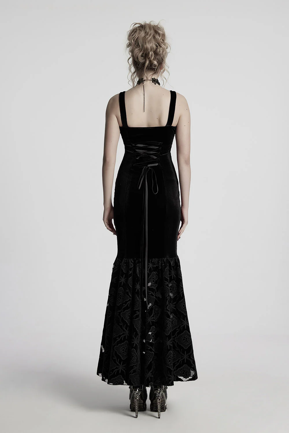 Mermaid Tears Lace-Up Fishtail Dress - Image 5
