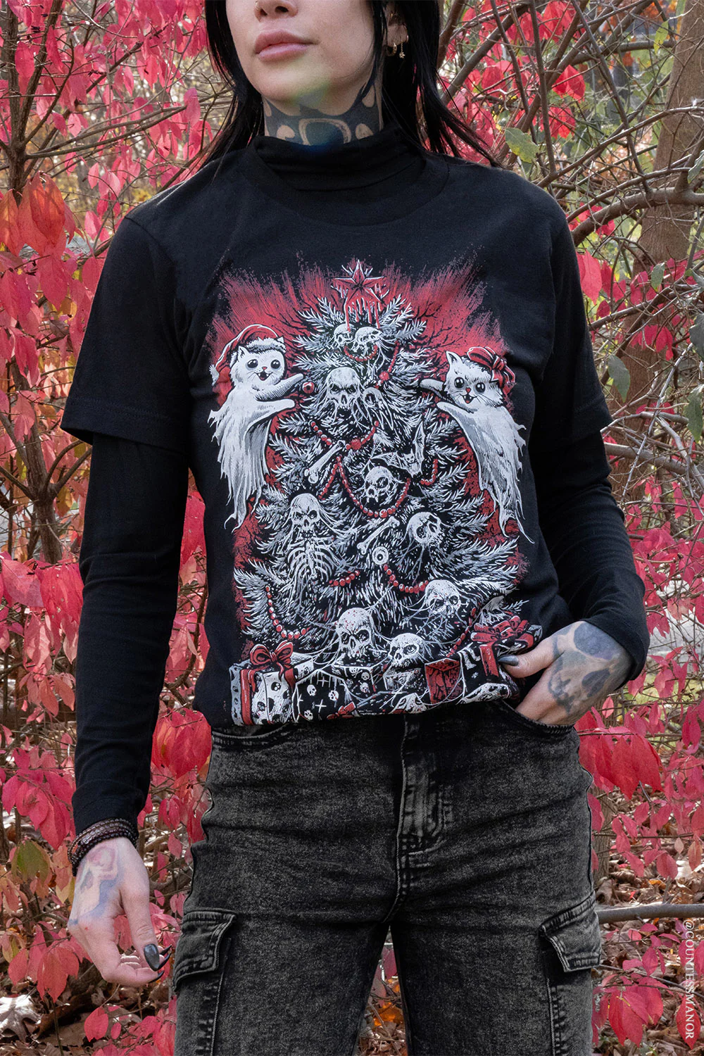 Merry Catmas T-shirt - Image 7
