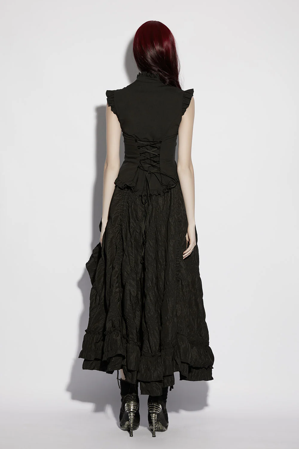 Midnight Garden Ruffled Top - Image 5