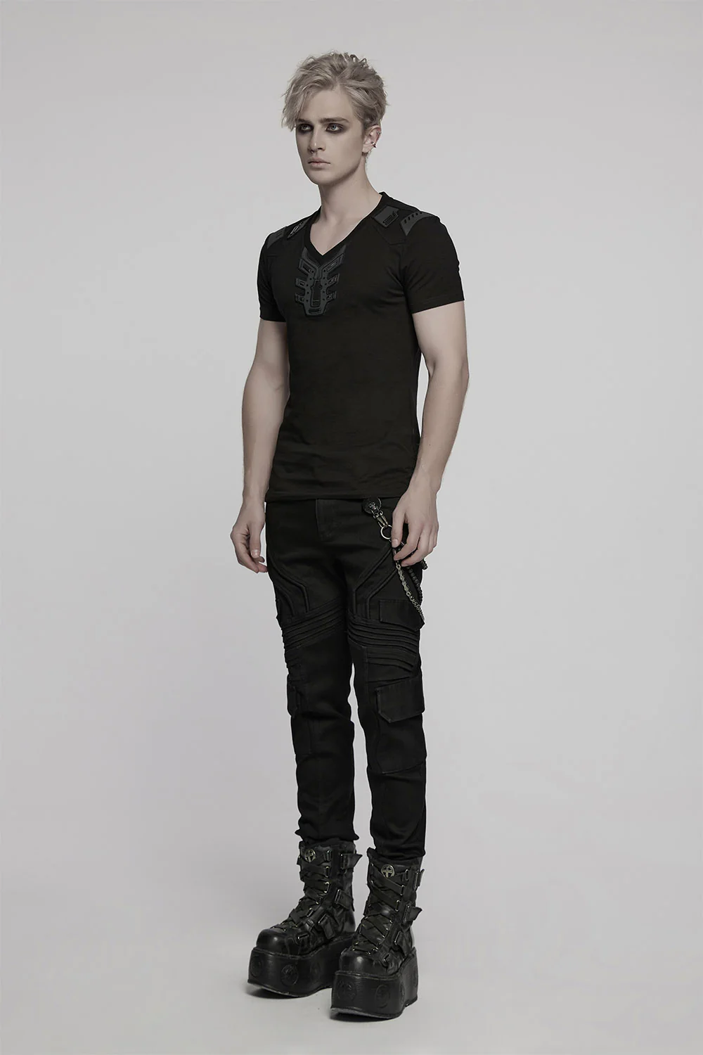 Midnight Grid Techwear Shirt - Image 6