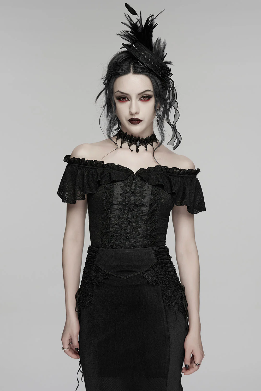 Midnight Serenade Off Shoulder Top - Image 5