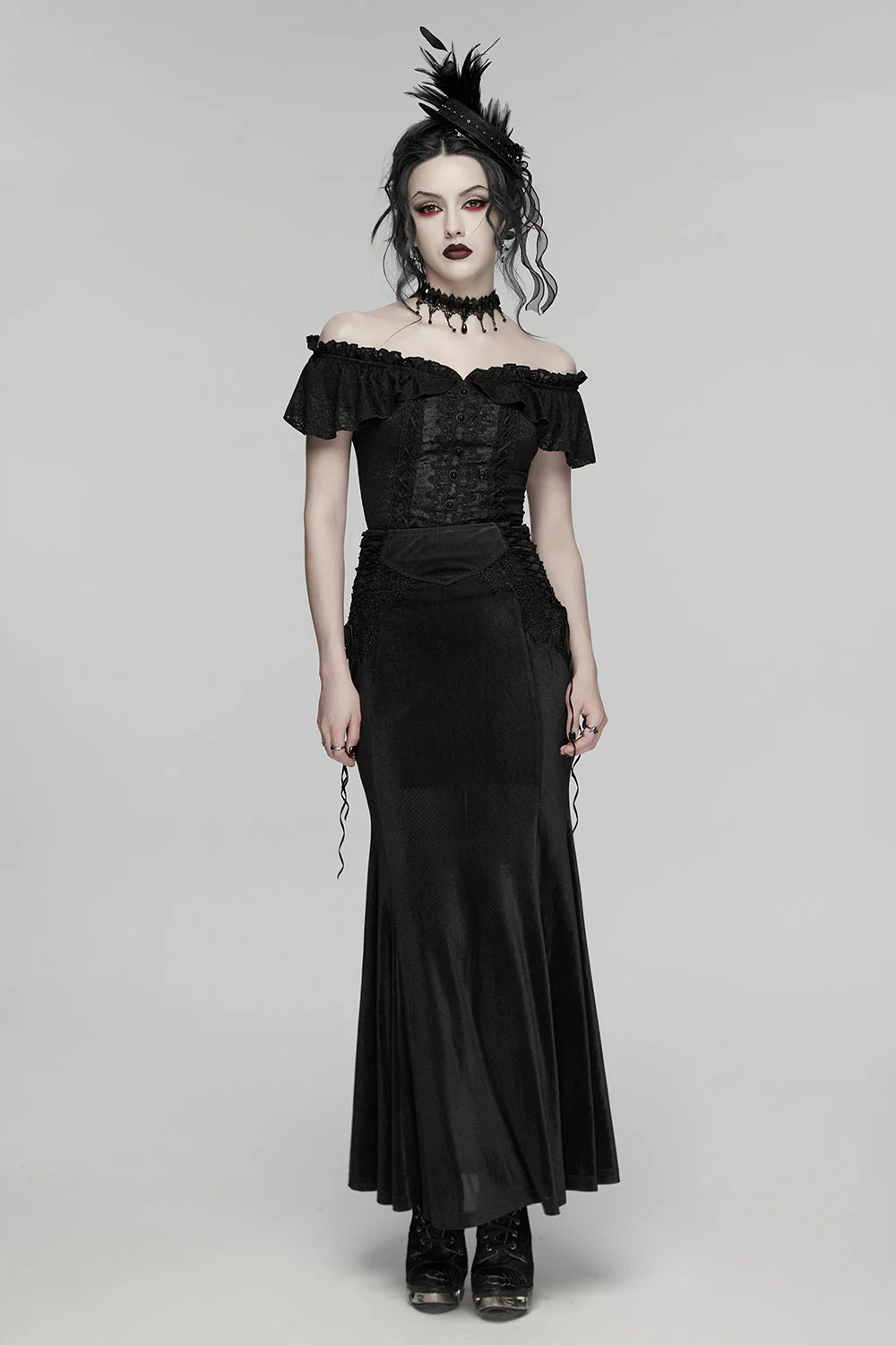 Midnight Serenade Off Shoulder Top - Image 8