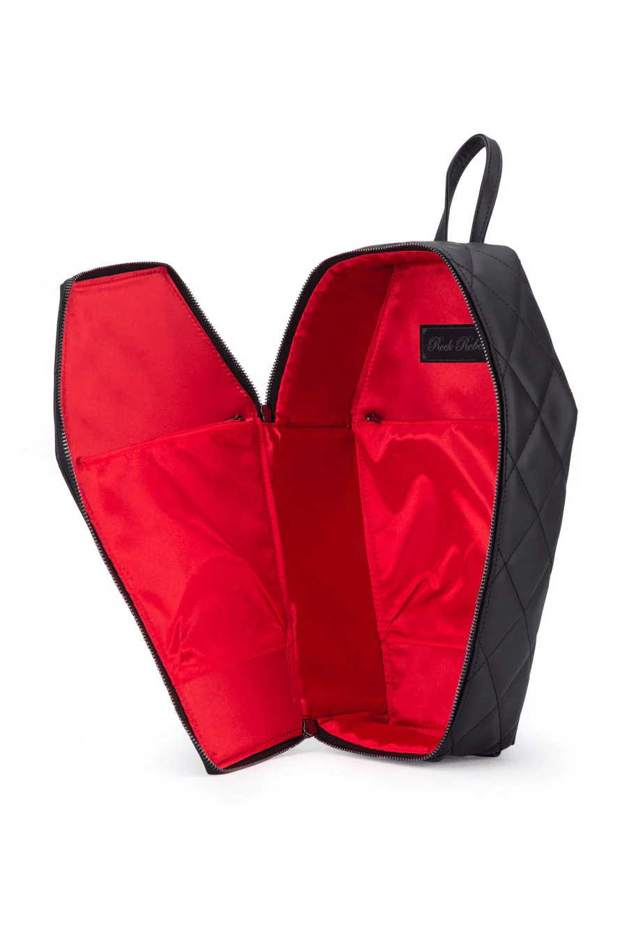 Mina Bat Studded Coffin Backpack [Matte Black] - Image 3