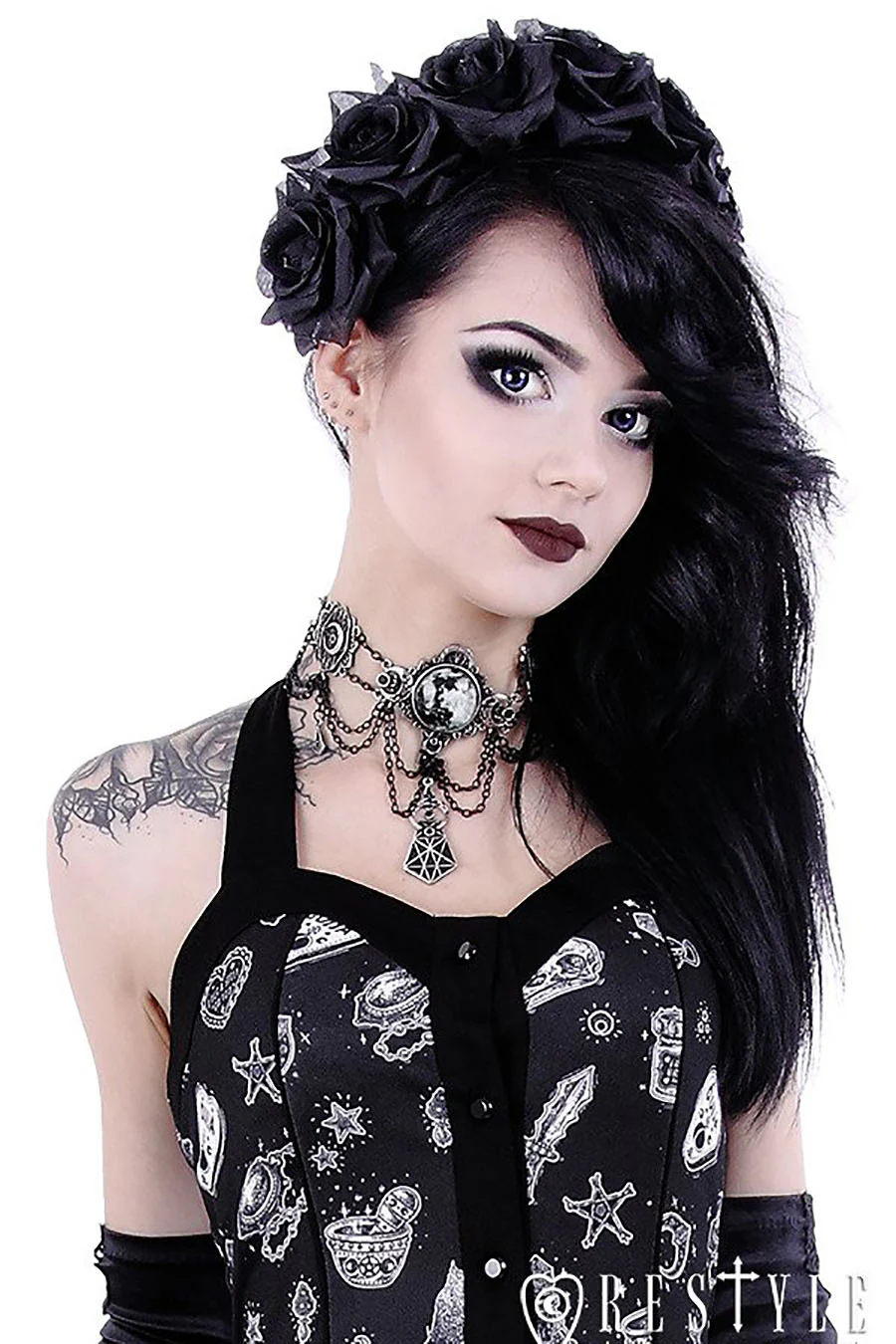Moon Geometry Choker