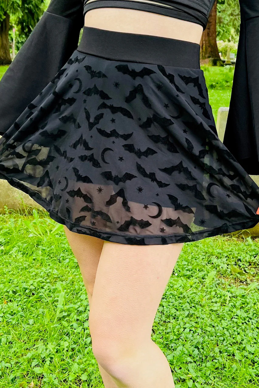 Morbid Mini Skort [Bats] - Image 2