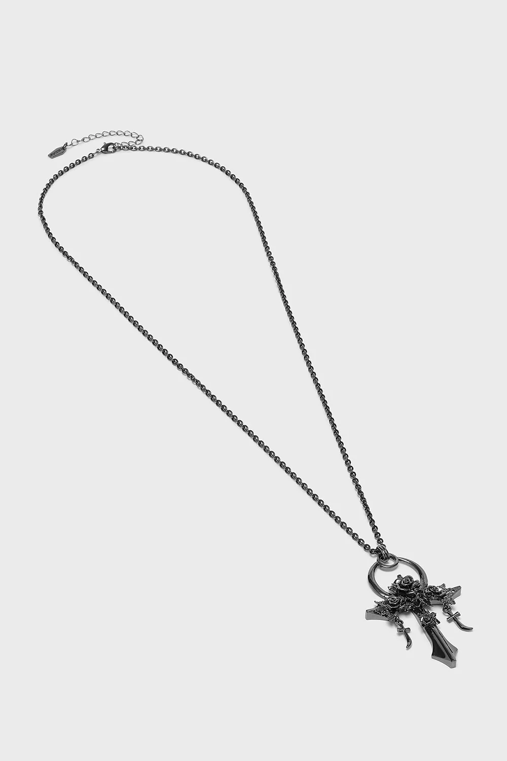 Mourning Ankh Necklace [Gunmetal] - Image 2