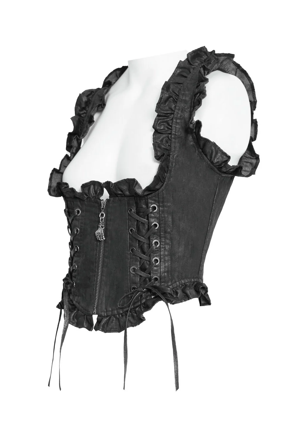 Mutiny Ruffle Lace-Up Corset - Image 4