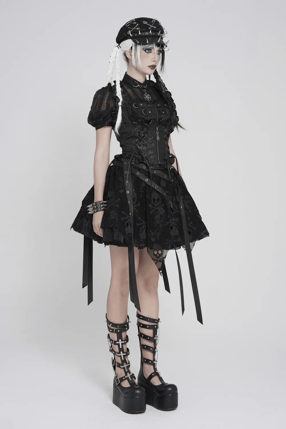 Mutiny Ruffle Lace-Up Corset - Image 7